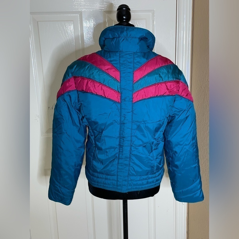 80s Emillo Oversize Color Block Puffer Jacket - Size Small/ Medium​​​​​​​​​ - Picture 3 of 10